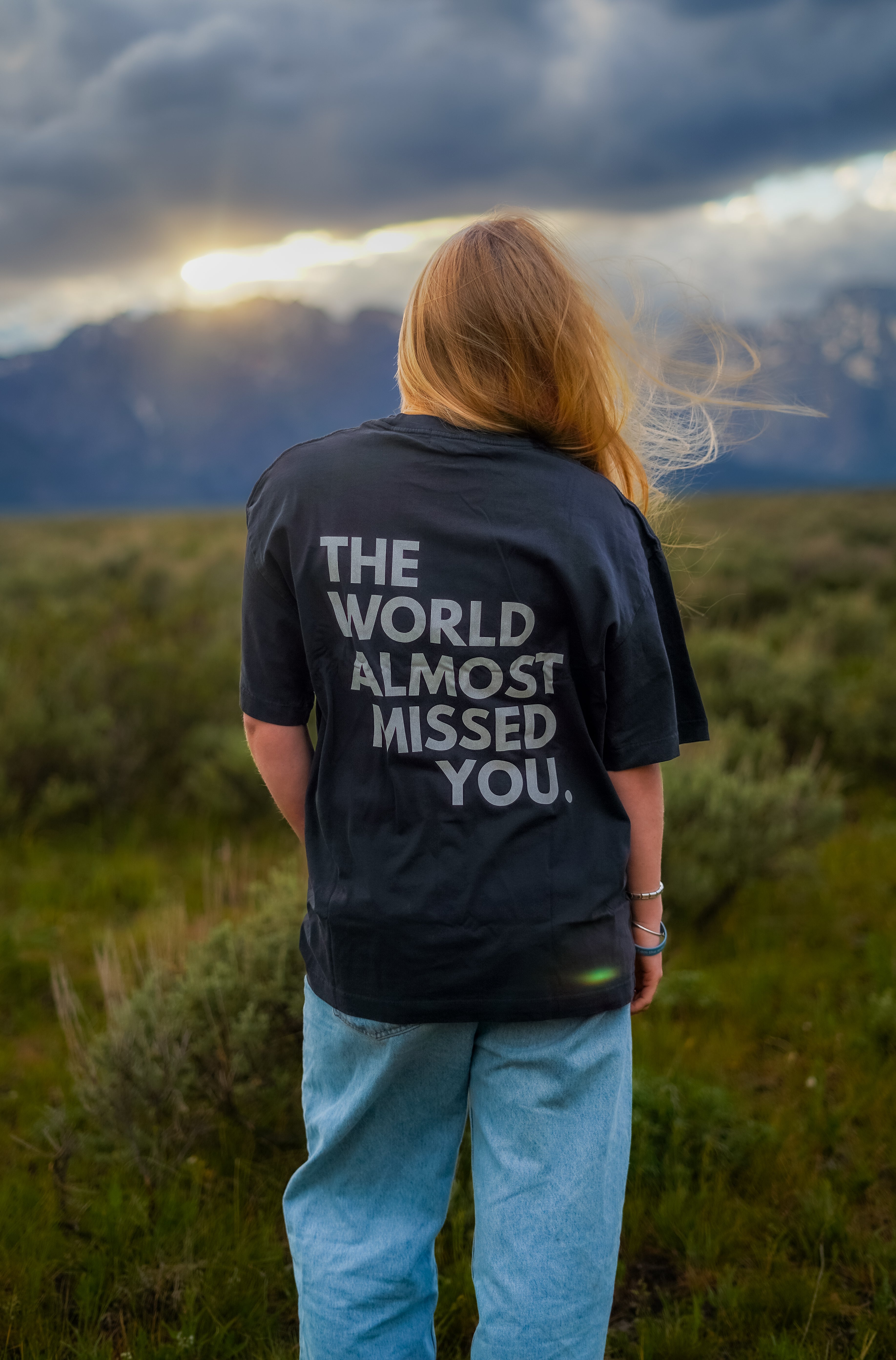 The World Almost Missed You Oversized Cotton T-Shirt