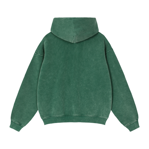 Safe Enough to Stay oversized green zip hoodie by Thank You For Staying