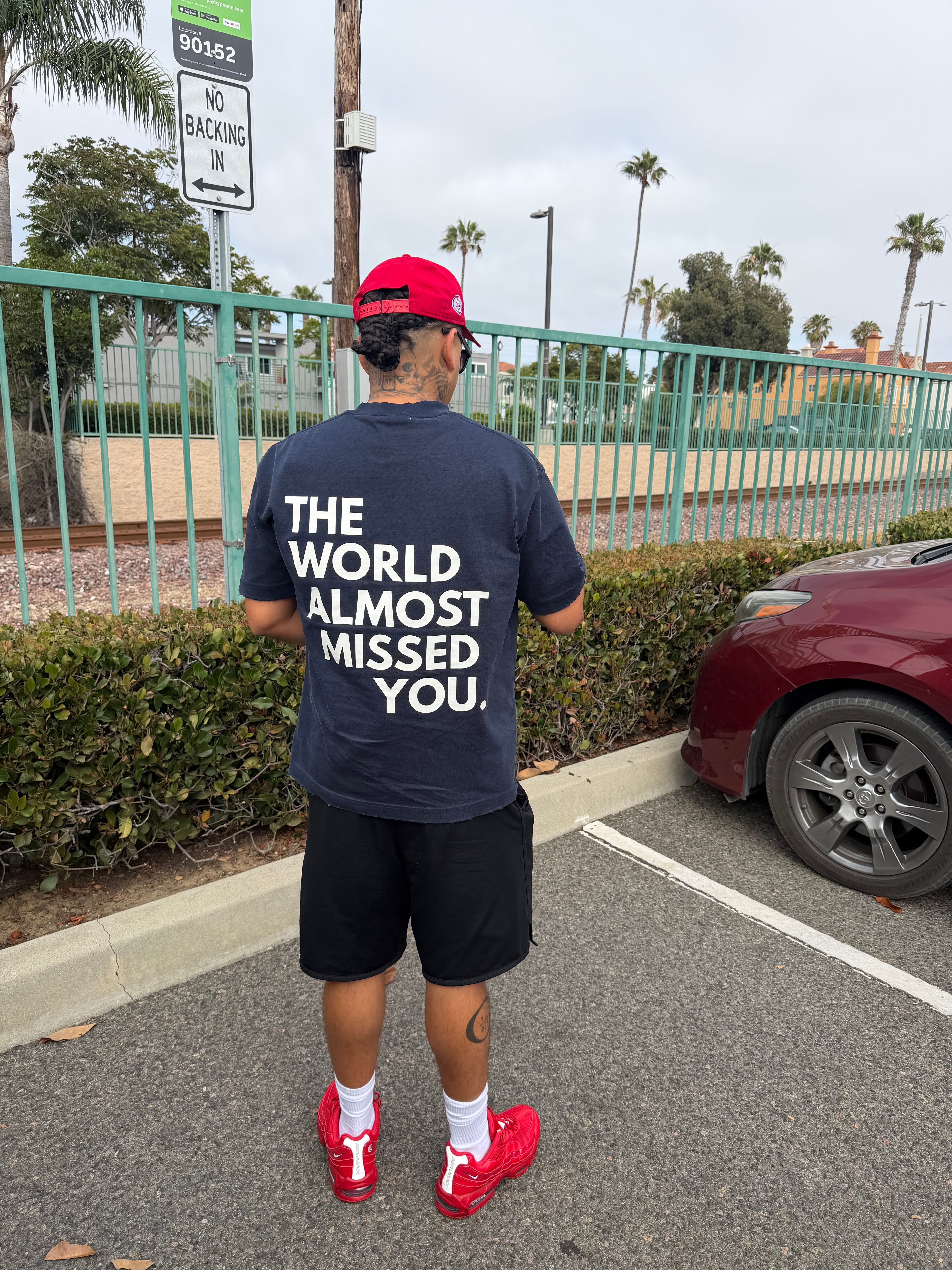 Vintage The World Almost Missed You Graphic Tee