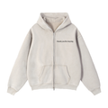 Safe Enough to Stay Marshmallow Heavyweight Zip Hoodie | Comfort Clothing