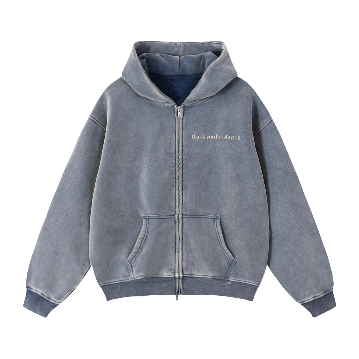 The World Almost Missed You Hoodie – Oversized Mental Health Zip-Up