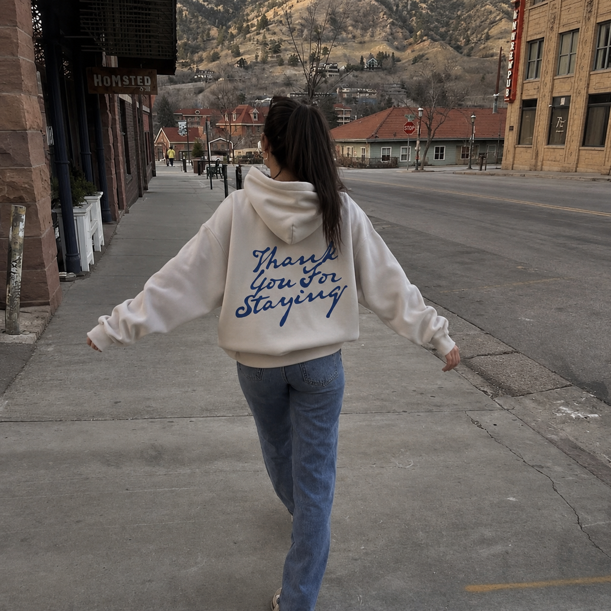 Thank You For Staying Zip-Up